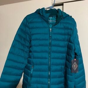 St. John's Bay Teal Puffer Jacket